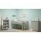 Alaterre Furniture Simplicity 48"H Wood 3-Shelf Bookcase, Dove Gray AJSP0580 - alternate 7